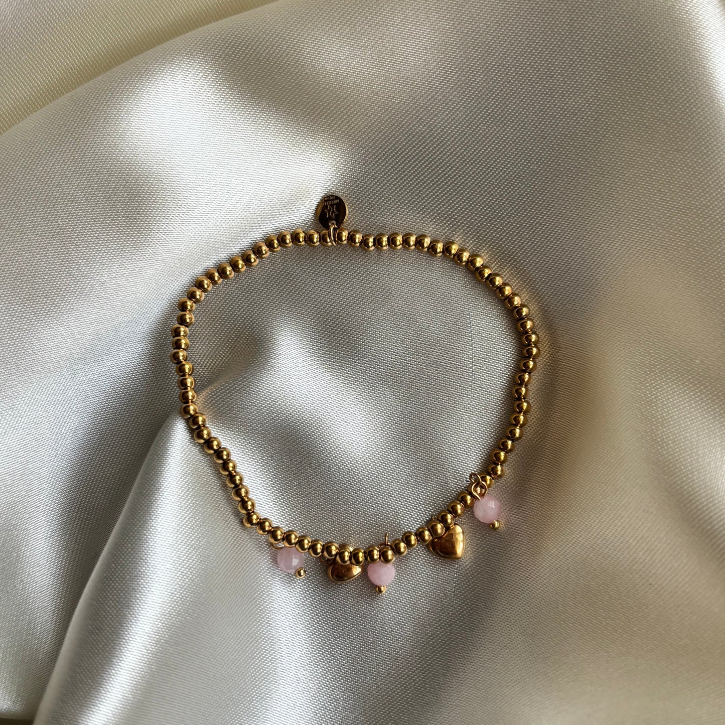 Kralenarmband hartjes R