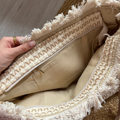 Strandtas beige