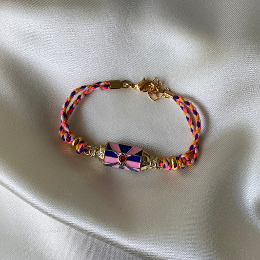 Gevlochten hart armband G