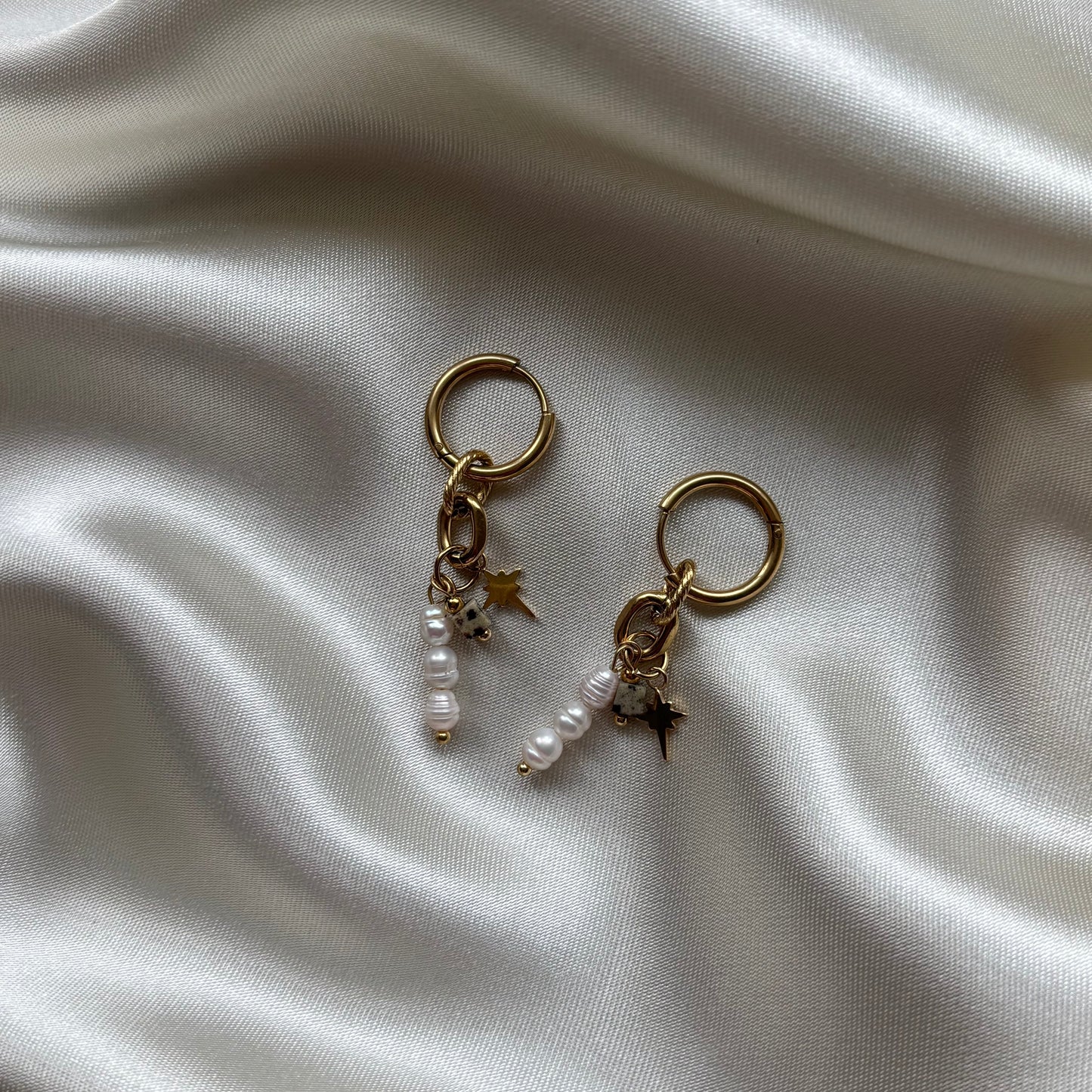 Oorringetjes kralen ster