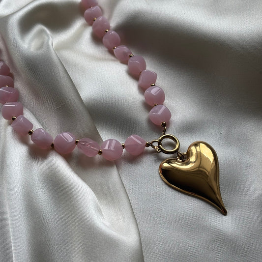 Kralenketting hart R