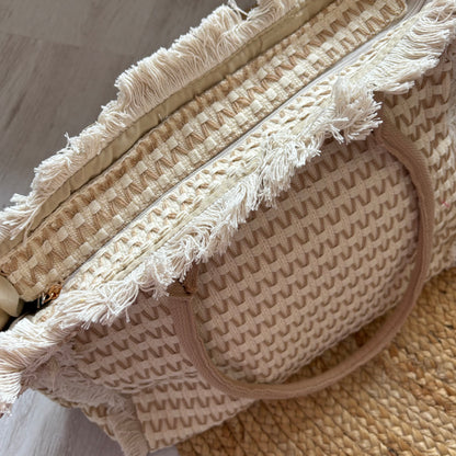 Strandtas beige